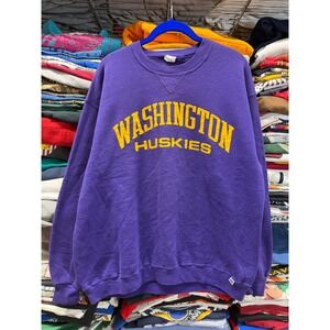 Vintage 90s Washington University Huskies purple sweatshirt Crewneck collegiate